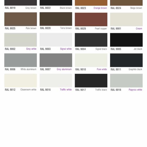 Bảng màu sơn RAL 5 Bảng màu sơn RAL 6