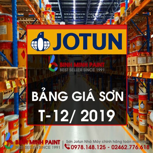 Bảng giá sơn Jotun Tháng 12 năm 2019 mới nhất
