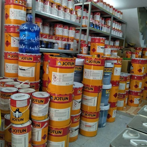 Sơn xà lan tàu gỗ sông