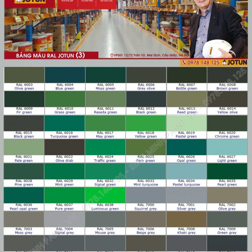 Bảng Màu Sơn Dầu Jotun Mới Nhất Năm 2020