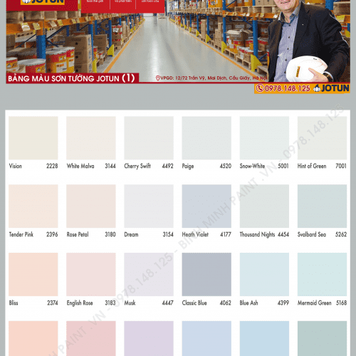 Bảng Màu Sơn Jotun Majestic Mới Nhất Năm 2020