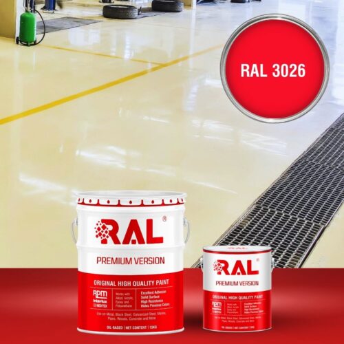 Sơn sàn bê tông chống tĩnh điện RAL RAFLOOR ANTI-STATIC 3026 1 B11 Son san chong tinh dien RAL 3026 1