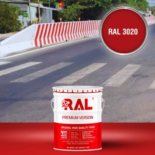 C13 Son bo via phan quang Alkyd RAL 3020 1