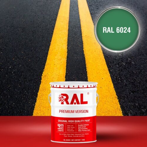 C6 Son ke vach phan quang Alkyd nhanh kho RAL 6024 1